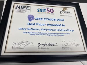 ISTEP/ILead research team members receive Best Paper Award at IEEE ETHICS-2023